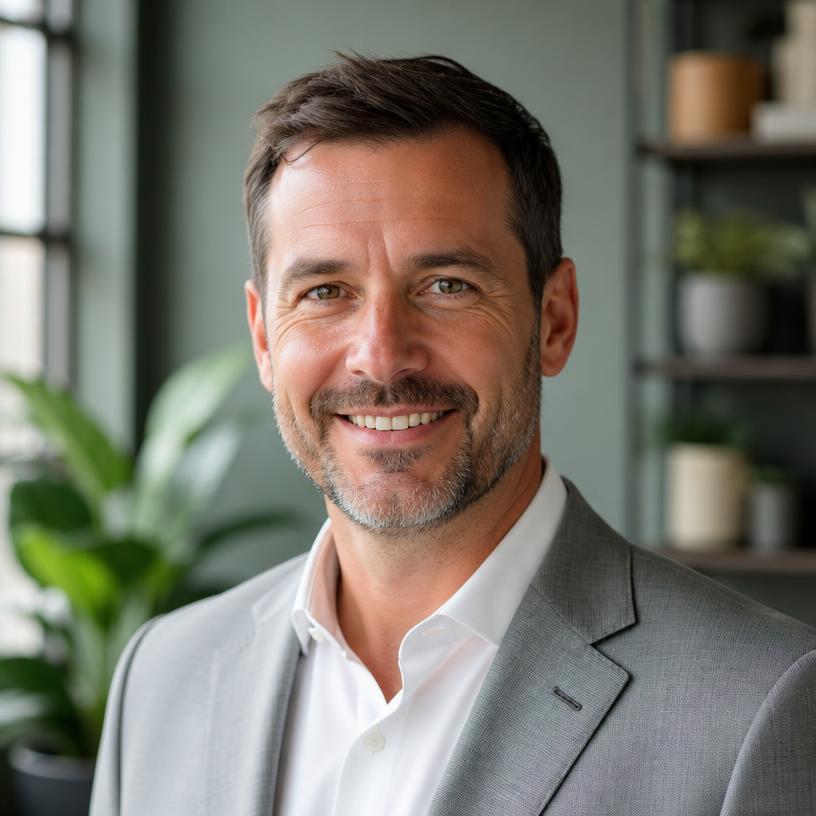 Business owner testimonial portrait
